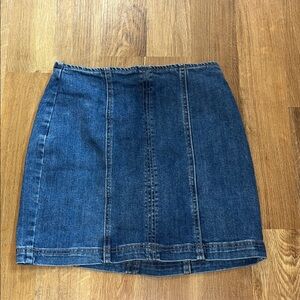 PacSun Dark Blue Denim Pencil Skirt